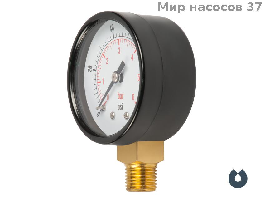 Манометр радиальный 6 бар Унипамп